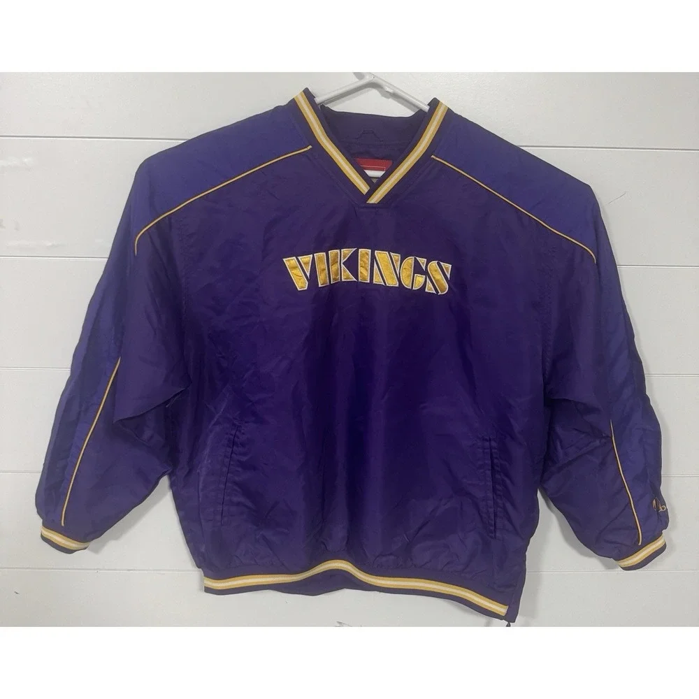 Vintage Minnesota Vikings Jacket Mens XL NFL Football Starter Pullover 90s‎